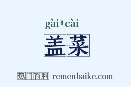 盖菜是什么意思的图片